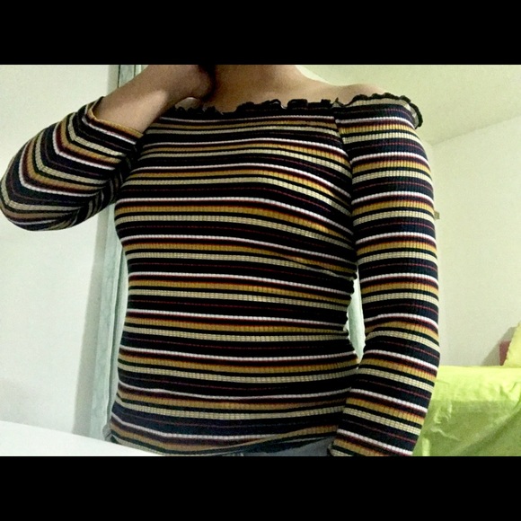 Striped Lettuce Crop Tee - Picture 2 of 7